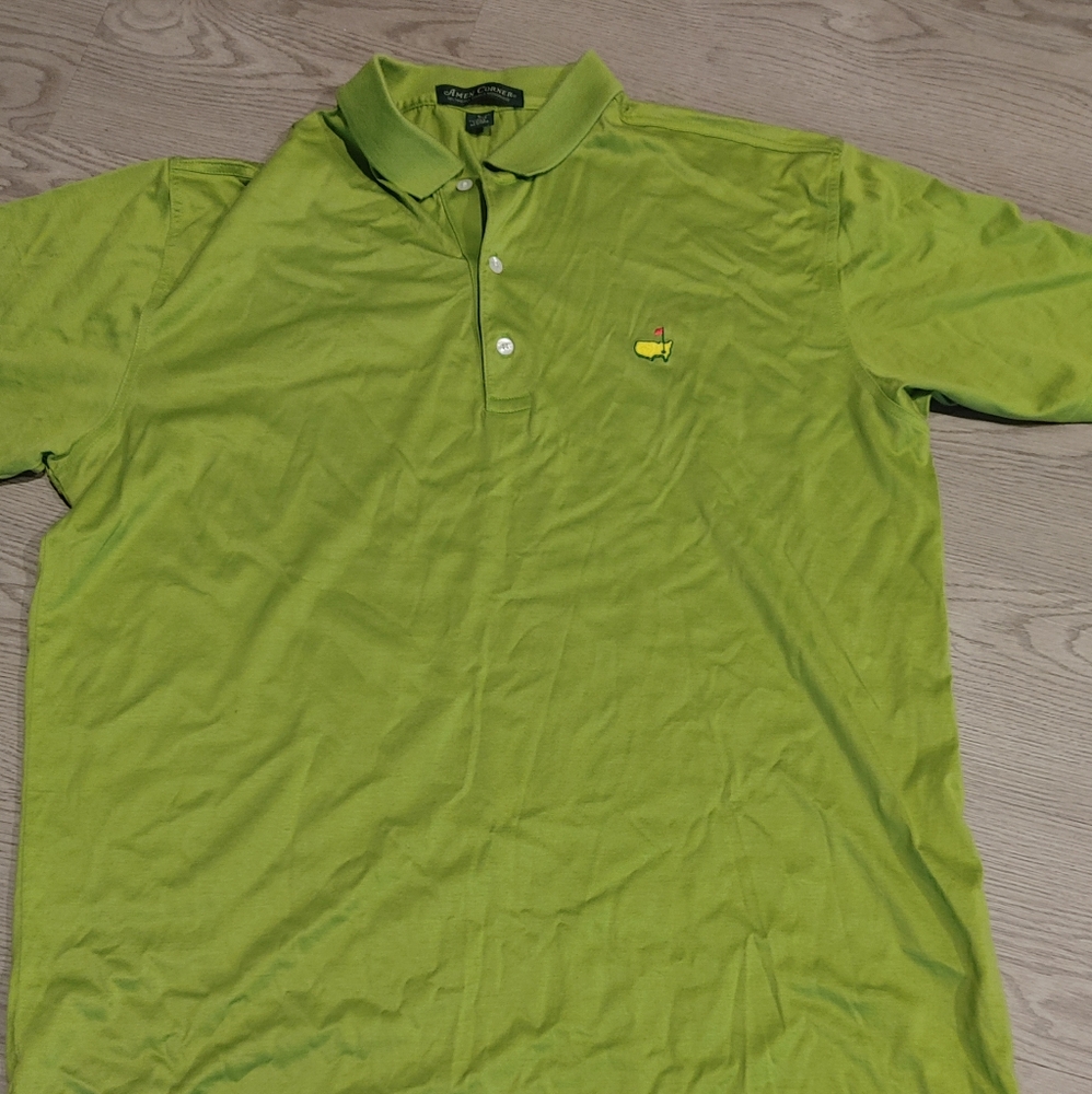 MASTERS Mens Large Grass Green Polo